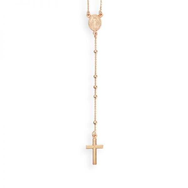 Collana Rosario Donna Gioielli Amen Rosè 2 Verre Gioielli - l'istituzione del gioiello