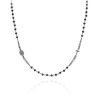 Collana Unisex Amen In Argento 925 E Cristalli Neri 1 Verre Gioielli - l'istituzione del gioiello