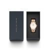 Orologio Daniel Wellington Donna Iconic Link In Acciaio Rosato 8 Verre Gioielli - l'istituzione del gioiello