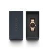 Orologio Daniel Wellington Donna Iconic Link In Acciaio Rosato 7 Verre Gioielli - l'istituzione del gioiello