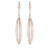 Orecchini Donna Stroli In Ottone Ramato E Glitter Pendenti