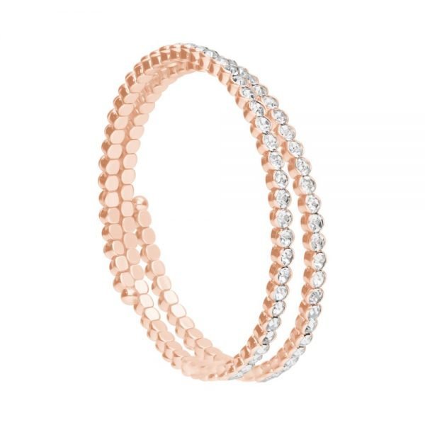 Bracciale bangle in metallo rosato e cristalli 3 - Verre Gioielli Bracciale bangle in metallo rosato e cristalli 3 Verre Gioielli - l'istituzione del gioiello
