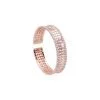 Bracciale bangle con strass in metallo rosato 1 Verre Gioielli - l'istituzione del gioiello