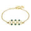 Bracciale Donna Stroili In Ottone Dorato E Smalto Verde 2 - Verre Gioielli Bracciale Donna Stroili In Ottone Dorato E Smalto Verde