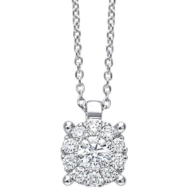 Collana Donna Bliss In Oro Bianco 18 kt E Diamanti 0.02 Ct 3 - Verre Gioielli Collana Donna Bliss In Oro Bianco 18 kt E Diamanti 0.02 Ct