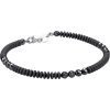 Bracciale Uomo Bliss In Argento 925 Con Rondelle Brunite E Ematite Nera 1 - Verre Gioielli Bracciale Uomo Bliss In Argento 925 Con Rondelle Brunite E Ematite Nera
