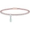 Bracciale Tennis Donna Bliss In Argento Rosato E Zirconi Bianchi 1 - Verre Gioielli Bracciale Tennis Donna Bliss In Argento Rosato E Zirconi Bianchi