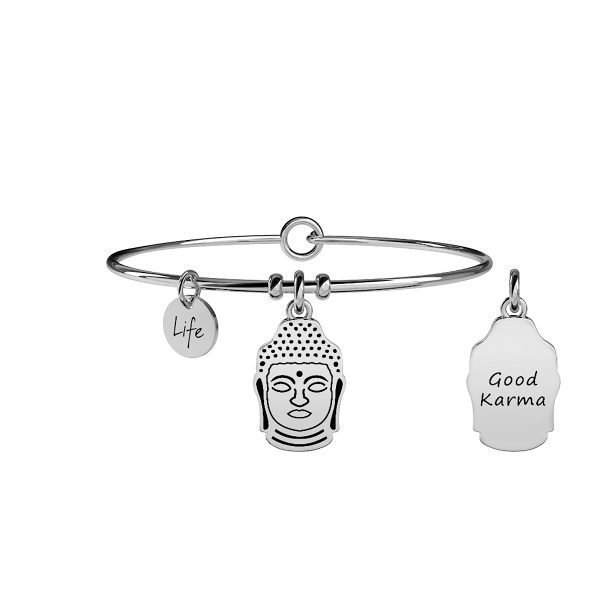 Bracciale Donna " Buddha | Saggezza" kidult Linea Spirituality 3 Verre Gioielli - l'istituzione del gioiello