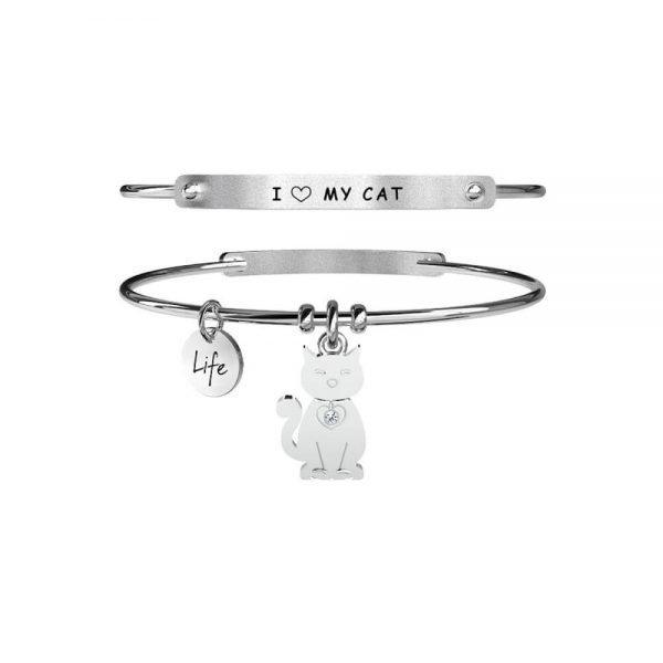 Bracciale Donna Kidult in Acciaio "Gatto | Eleganza" – Animal Planet 3 - Verre Gioielli Bracciale Donna Kidult in Acciaio "Gatto | Eleganza" – Animal Planet 3 Verre Gioielli - l'istituzione del gioiello
