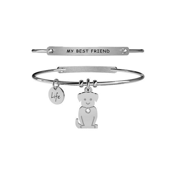 Bracciale Donna Kidult in Acciaio "Cane | Fedeltà" – Animal Planet 3 - Verre Gioielli Bracciale Donna Kidult in Acciaio "Cane | Fedeltà" – Animal Planet 3 Verre Gioielli - l'istituzione del gioiello