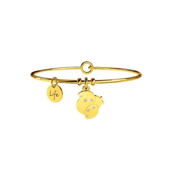 Bracciale Dorato Donna " Coccinella | Fortuna" kidult Linea Animal Planet 3 - Verre Gioielli Bracciale Dorato Donna " Coccinella | Fortuna" kidult Linea Animal Planet 3 Verre Gioielli - l'istituzione del gioiello