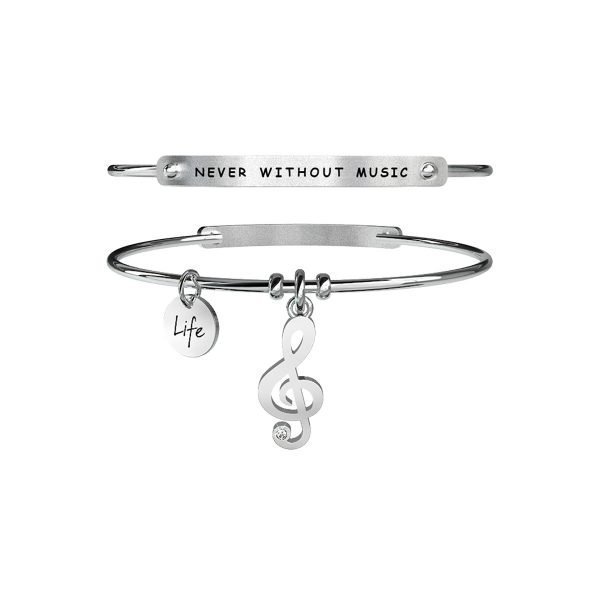 Bracciale Donna Kidult in Acciaio "Chiave di Violino | Armonia" – Free Time 3 - Verre Gioielli Bracciale Donna Kidult in Acciaio "Chiave di Violino | Armonia" – Free Time 3 Verre Gioielli - l'istituzione del gioiello