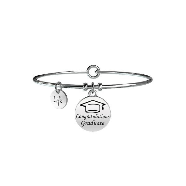 Bracciale Donna Kidult in Acciaio "Laurea | Dreams "– Special Moments 3 - Verre Gioielli Bracciale Donna Kidult in Acciaio "Laurea | Dreams "– Special Moments 3 Verre Gioielli - l'istituzione del gioiello