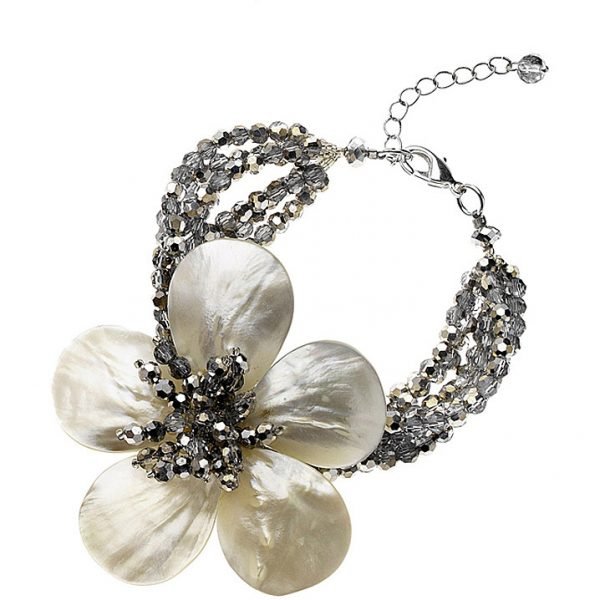 Bracciale Donna Gioielli Ottaviani Con Cristalli E Madreperla 3 Verre Gioielli - l'istituzione del gioiello