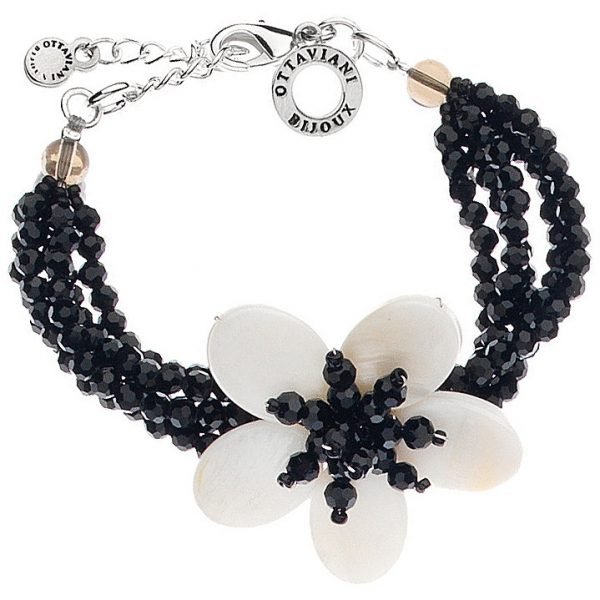 Bracciale Donna Gioielli Ottaviani Con Madreperla e Onice 3 Verre Gioielli - l'istituzione del gioiello