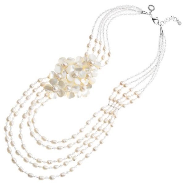 Collana Donna Gioielli Ottaviani con Perle Madreperla e Cristalli 3 - Verre Gioielli Collana Donna Gioielli Ottaviani con Perle Madreperla e Cristalli 3 Verre Gioielli - l'istituzione del gioiello