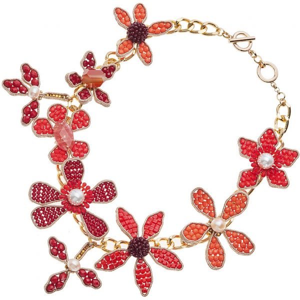 Colllana Donna Gioielli Ottavian Con Perline, Agata, Cristalli E Strass 3 Verre Gioielli - l'istituzione del gioiello