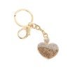 Portachiavi Donna Ottaviani Cuore In Metallo  Dorato Con Cristalli e Strass