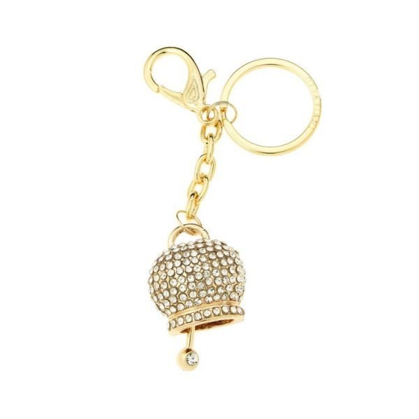 Portachiavi Donna Ottaviani Campanella In Metallo Dorato Con Cristalli e Strass 3 Verre Gioielli - l'istituzione del gioiello