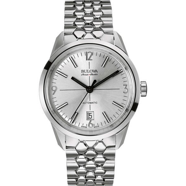 Orologio Solo Tempo Uomo Automatico Bulova Accu Swiss Murren 1 Verre Gioielli - l'istituzione del gioiello