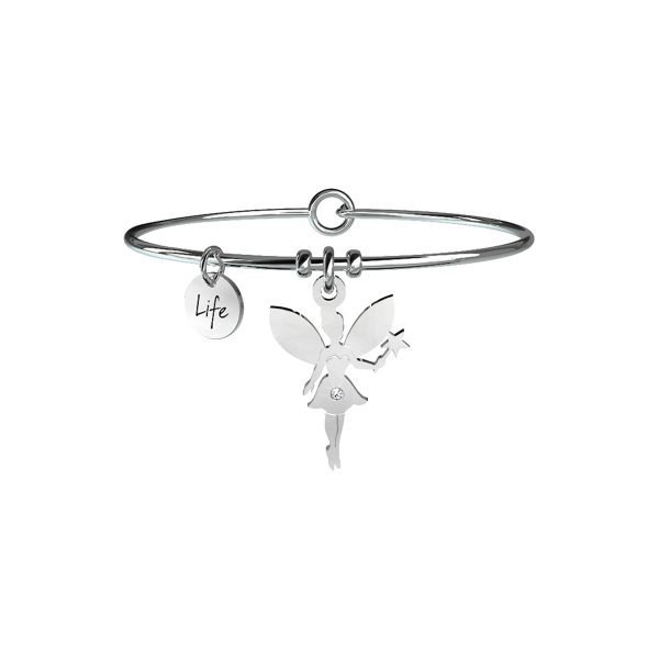 Bracciale Donna Kidult in Acciaio con Cristallo "Fatina | Favola Magica" – Symbols 3 Verre Gioielli - l'istituzione del gioiello