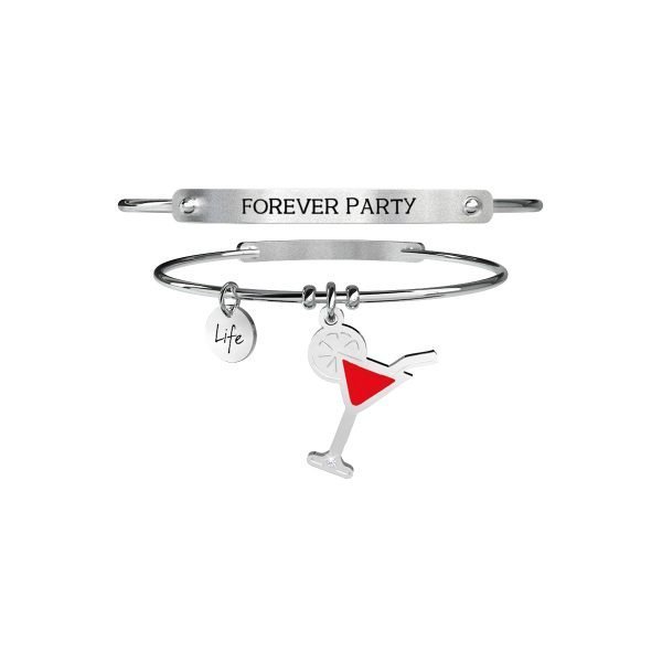 Bracciale Donna kidult "Cocktail | Forever Party" Linea Free Time 3 Verre Gioielli - l'istituzione del gioiello