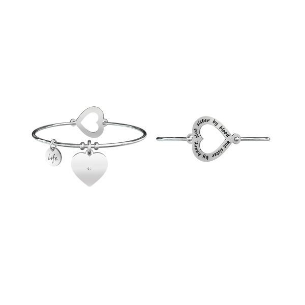 Bracciale Donna "Sorelle" kidult Linea Love 3 Verre Gioielli - l'istituzione del gioiello