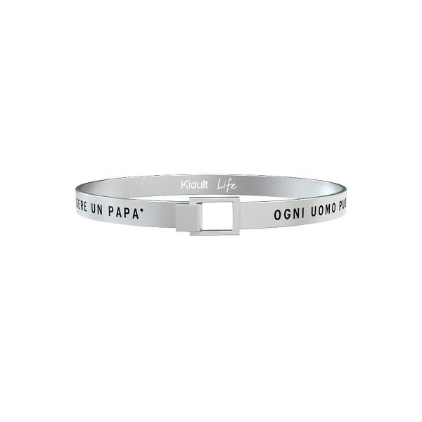Bracciale Uomo Kidult in Acciaio | "Ogni Uomo può Essere…" – Family 3 Verre Gioielli - l'istituzione del gioiello