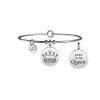 Bracciale Donna Kidult in Acciaio "Corona | Carisma" – Symbols 2 Verre Gioielli - l'istituzione del gioiello