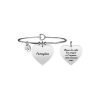 Bracciale Donna Kidult in Acciaio "Cuore | Famiglia" – Family 2 Verre Gioielli - l'istituzione del gioiello