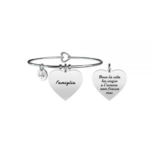 Bracciale Donna Kidult in Acciaio "Cuore | Famiglia" – Family 3 - Verre Gioielli Bracciale Donna Kidult in Acciaio "Cuore | Famiglia" – Family 3 Verre Gioielli - l'istituzione del gioiello