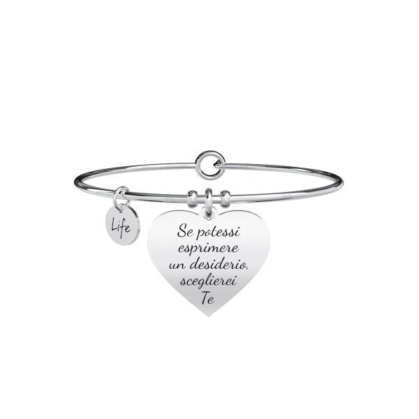 Bracciale Donna " Cuore | Desiderio " Kidult Linea Love 3 Verre Gioielli - l'istituzione del gioiello