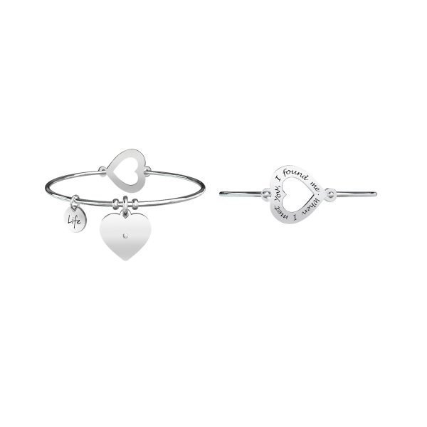 Bracciale Donna "Cuore|Trovarsi" kidult Linea Love 3 Verre Gioielli - l'istituzione del gioiello