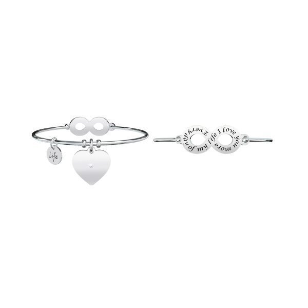 Bracciale Donna "Infinito|Amore" kidult Linea Love 3 Verre Gioielli - l'istituzione del gioiello
