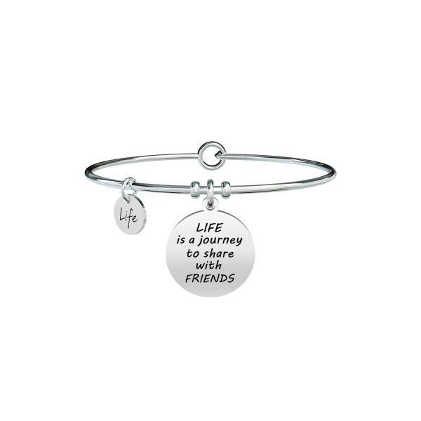 Bracciale Donna Kidult in Acciaio "Vita | Amici" – Love 3 - Verre Gioielli Bracciale Donna Kidult in Acciaio "Vita | Amici" – Love 3 Verre Gioielli - l'istituzione del gioiello