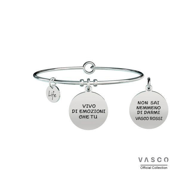 Bracciale Donna kidult "Vaso Rossi" Linea Free Time 3 - Verre Gioielli Bracciale Donna kidult "Vaso Rossi" Linea Free Time 3 Verre Gioielli - l'istituzione del gioiello