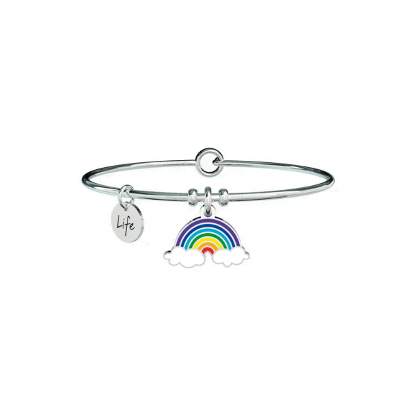 Bracciale Kidult in Acciaio "Arcobaleno | Speranza" – Symbols 3 Verre Gioielli - l'istituzione del gioiello