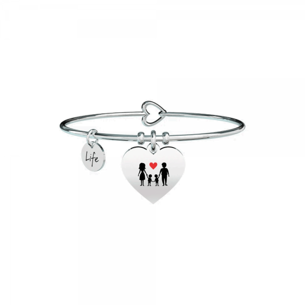 Bracciale Donna Kidult in Acciaio "Cuore | My Family"– Family 3 Verre Gioielli - l'istituzione del gioiello