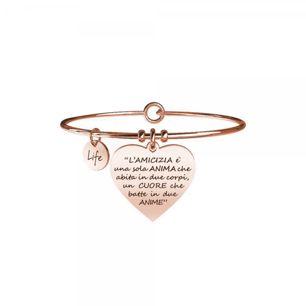 Bracciale Donna Kidult in Acciaio | L’Amicizia… – Love – 3 Verre Gioielli - l'istituzione del gioiello