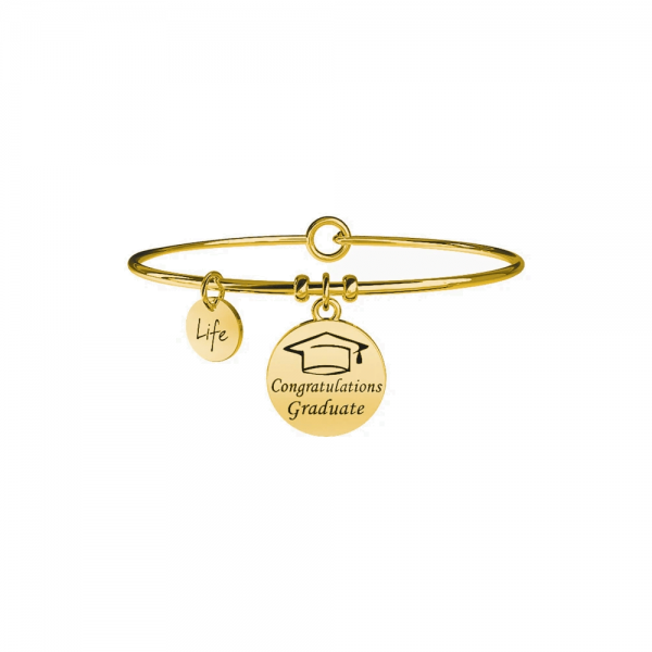 Bracciale Kidult in Acciaio Laurea | Dreams – Special Moments 3 - Verre Gioielli Bracciale Kidult in Acciaio Laurea | Dreams – Special Moments 3 Verre Gioielli - l'istituzione del gioiello