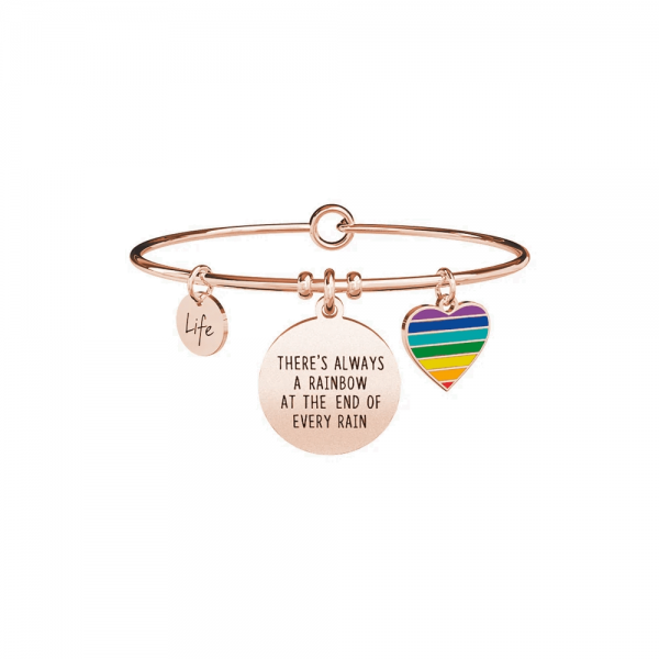 Bracciale Kidult in Acciaio | There always be a Rainbow… – Philosophy 3 Verre Gioielli - l'istituzione del gioiello