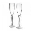 Set Di Due Bicchieri Flute Ottaviani in Metallo Argentato 2 Verre Gioielli - l'istituzione del gioiello