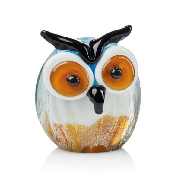 Scultura Gufo Ottaviani 3 Verre Gioielli - l'istituzione del gioiello