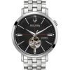 Orologio Uomo Bulova Meccanico Automatico Solo Tempo In Acciaio