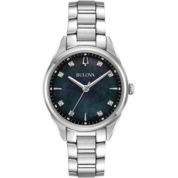 Orologio Donna Bulova Al Quarzo Solo Tempo In Acciaio 3 - Verre Gioielli Orologio Donna Bulova Al Quarzo Solo Tempo In Acciaio