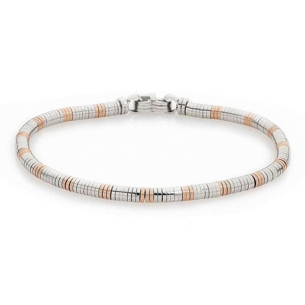 Bracciale Uomo Boccadamo Man In Acciaio E Pvd Rosato