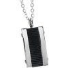 Collana Uomo Boccadamo Man In Acciaio Con Pendente In Pvd Nero 2 - Verre Gioielli Collana Uomo Boccadamo Man In Acciaio Con Pendente In Pvd Nero