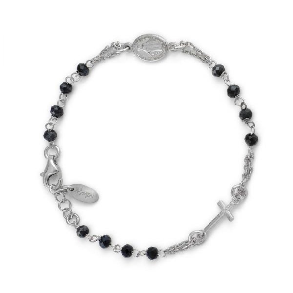 Bracciale Unisex Amen In Argento 925 E Cristalli Onice 3 - Verre Gioielli Bracciale Unisex Amen In Argento 925 E Cristalli Onice 1 Verre Gioielli - l'istituzione del gioiello