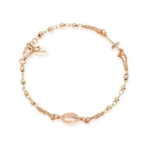 Bracciale Donna Amen In Argento 925 Rosè 2 Verre Gioielli - l'istituzione del gioiello
