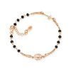 Bracciale Donna Amen In Argento 925 Rosè E Cristalli Neri